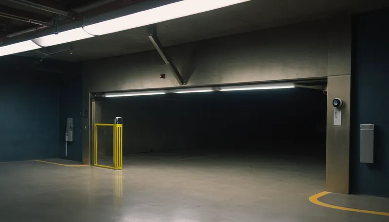 Kapalı otopark girişi (temsili)